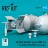 RESKIT RS72-0547 AN-M65 (AN-M59) bombs (1000 lbs) for all USAF & RAF of WW2 & Korean War (2 pcs) (3D Printed) 1/72